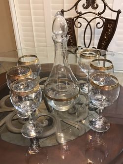 Elegant wine glassware/stemware collection set of 7
