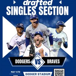 Dodgers V Braves Singles Section