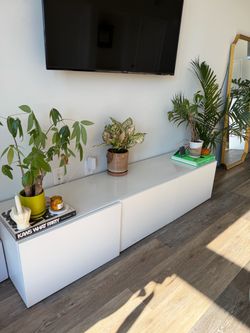 Ikea Besta TV Unit With Glass Top