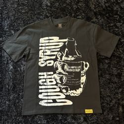Awful lot of cough syrup black graphic tee 