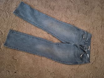Light Wash Straight Leg Jeans