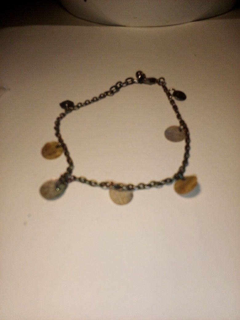 Anklet Apollonia Circle Beads Chain ⛓️ Metal Anklete