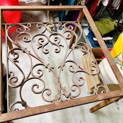 GREAT DEAL! 1950’s Vintage Wrought  Iron Table Base - Stunning Patina! 