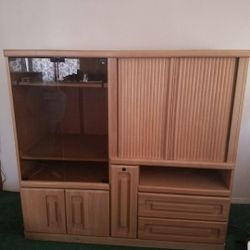 Beautiful White Washed Oak Wall Unit