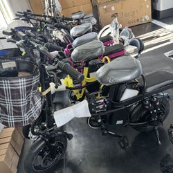 Folding electric bicycle