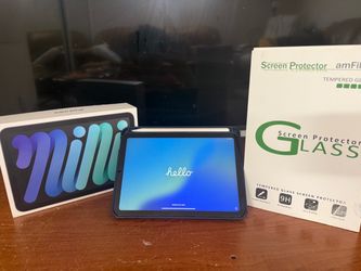 iPad Mini 6 With free Apple Pencil free case free screen protecter and already installed