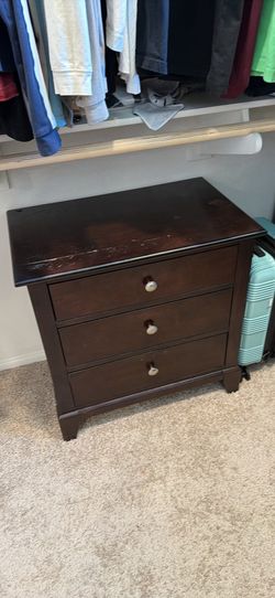 Wood nightstand