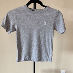 Ralph Lauren Kids Short Sleeve Shirt Gray Tee Size 5/6