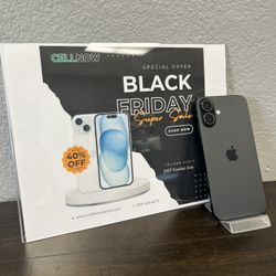 Early Black Friday Deals!! iPhone 16 Plus AT&T 128GB - Black