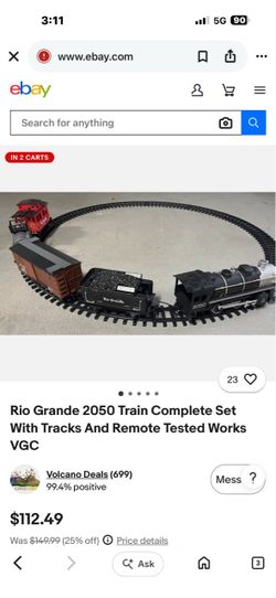 Rio Grande 2050 Electric Train Set with Tracks