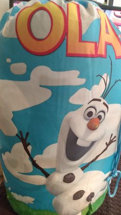 Olaf from frozen sleeping bag brand new