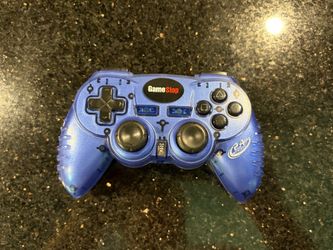 PS2 GameStop 2.4Ghz Wireless Controllers Blue for PlayStation 2
