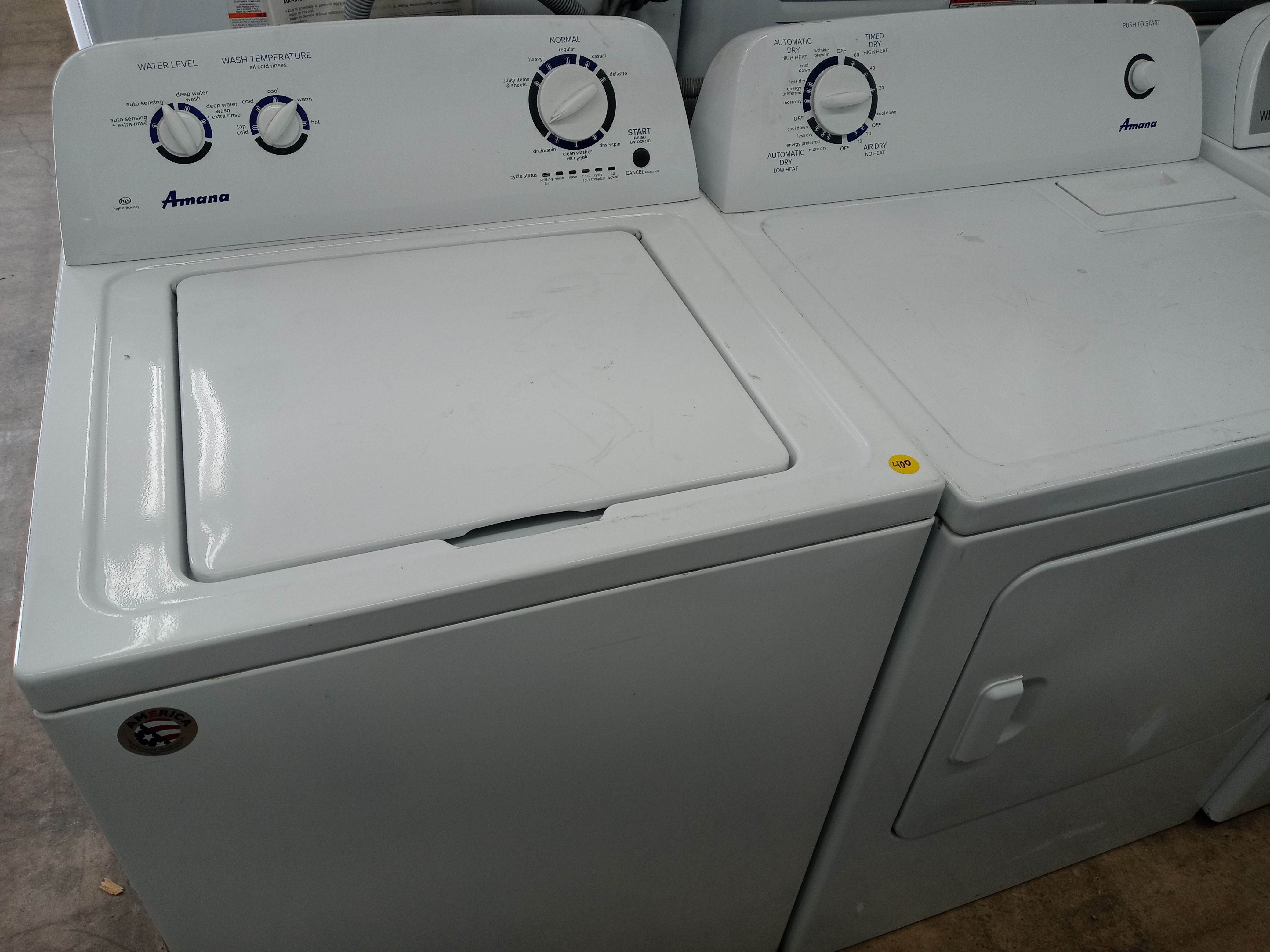 Amana top load washer and dryer set - Free delivery