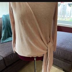 Long Sleeve Crossover Sweater 