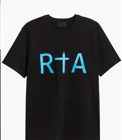 RTA: LIAM REG FIT S/S TEE | BLACK/BLUE