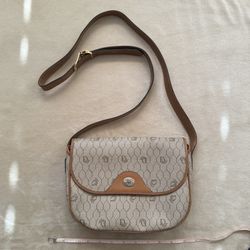 Vintage Dior Leather Crossbody Bag 
