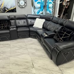 Vendo Seccional modular negro en excelente estado. 