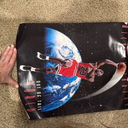 Michael Jordan Out of This World Poster