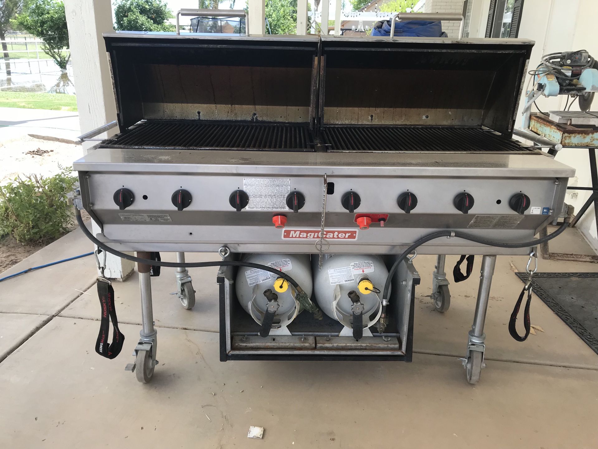 Magicater BBQ grill. Professional 60”wide 24” deep