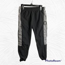 Adidas Black w White Athletic Pants Joggers Youth L 13-14Y