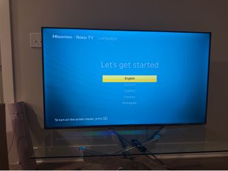 55’’ Hisense Roku Smart TV – Excellent Condition – Works Perfectly