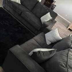 LIKE NEW Ashley Furniture 2pc Sofa Couch Say 