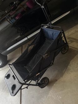Folding Utility Wagon with Canopy Bar