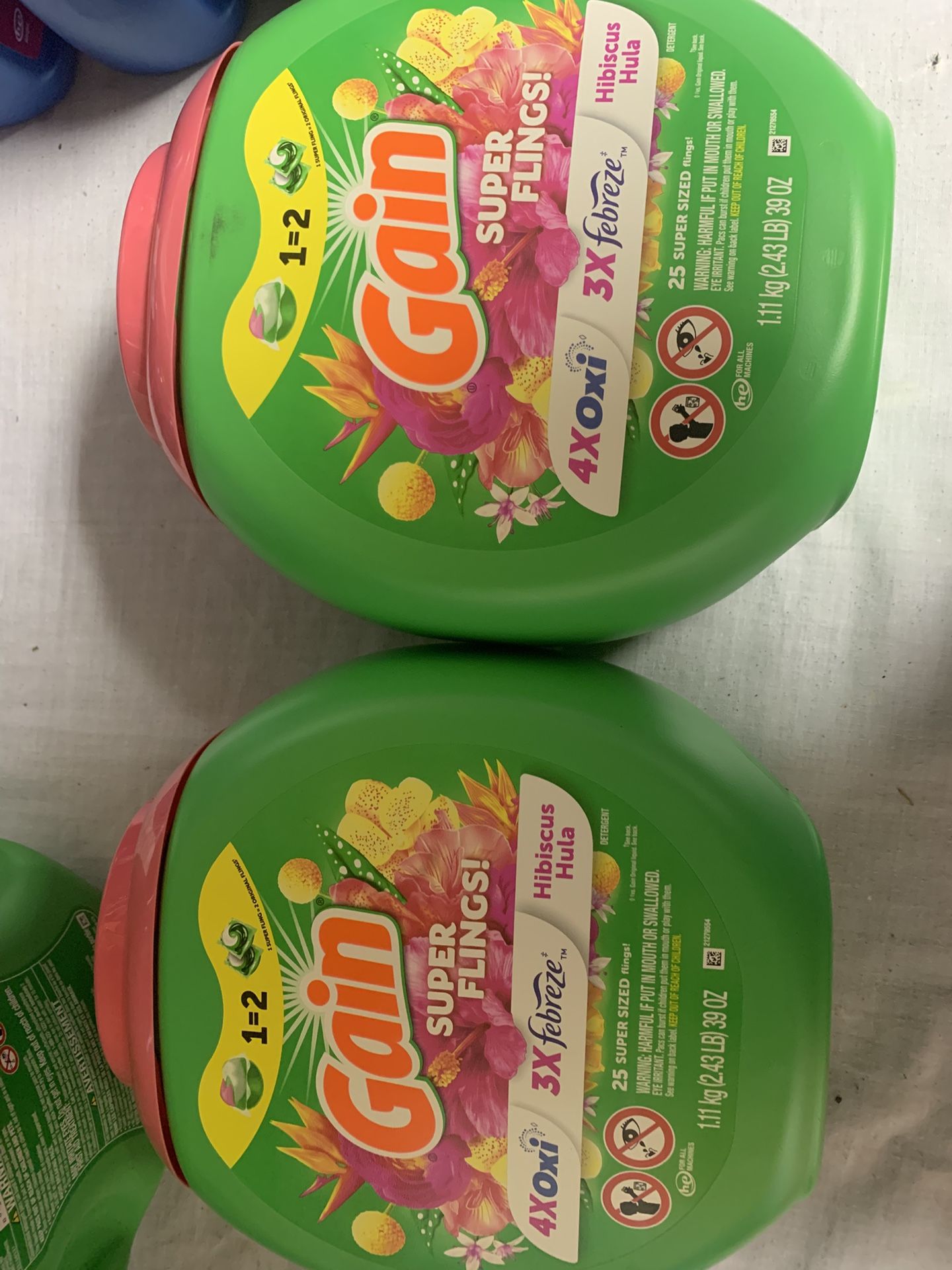 2/$20 Gain Flings Detergents