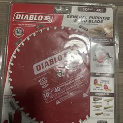 Brand New Diablo 10-1/4” 40T General Purpose Wood Saw Blade
