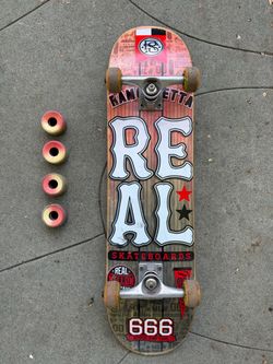Real Skateboard Complete + Spare Deck & Wheels – $50 OBO