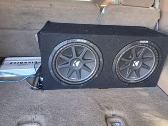 $120 2 12" KICKERS with 1500 WATTS HIFONICS AMP
