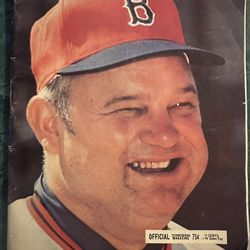 Vintage 1978 Red Sox Official Scorebook Magazine