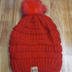REDESS Women's Pom Beanie Hat with Warm Fleece Lining, Thick Slouchy Snow Cap
