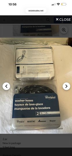 Washer Hose. 5 feet, New, 2 pc