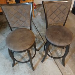 Swivel Leather Stools Chairs