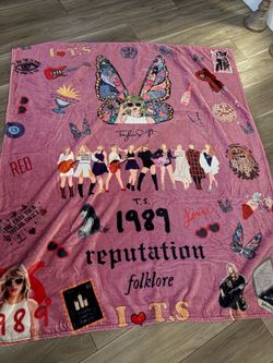 Fleece Lightweight Throw Blanket Taylor Swift ERA'S Tour All Albums