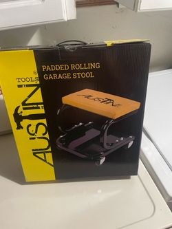 padded garage stool