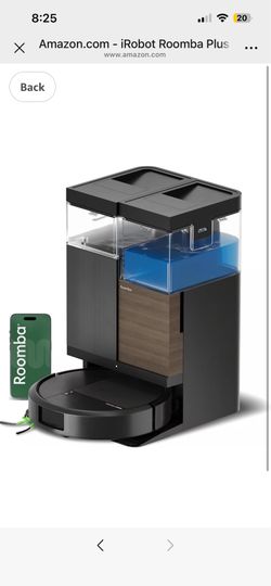 iRobot Roomba Plus 575 Robot Vacuum & Mop Combo, 25,000Pa Suction, PrecisionVision AI Obstacle Avoidance, 90 Days Emptying, Multifunction Dock, Self‑C