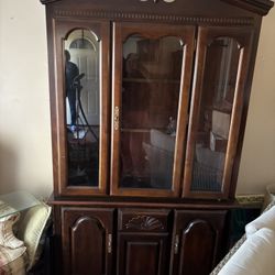 Brown China Cabinet For Sale 