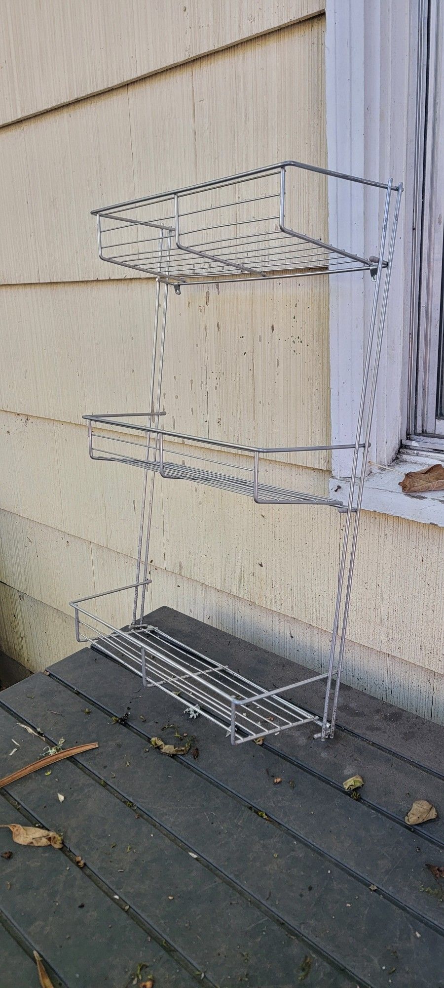 3 Tier Stainless Steel Wire Mounted Shelf Rack