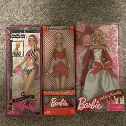 3 New Barbie Dolls 