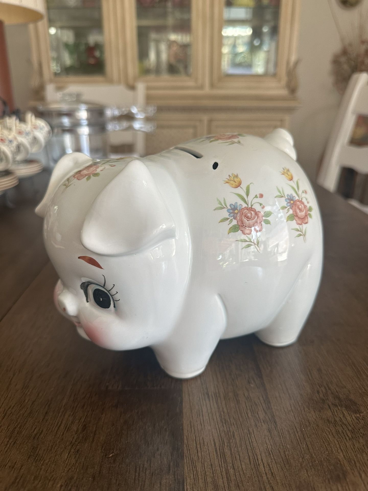 Vintage Lefton, China Piggy Bank Coin Bank