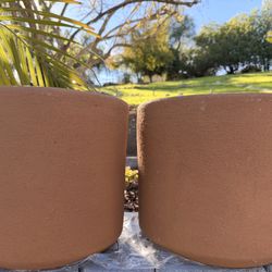 Set of 4 Cylinder Pot Planters 
