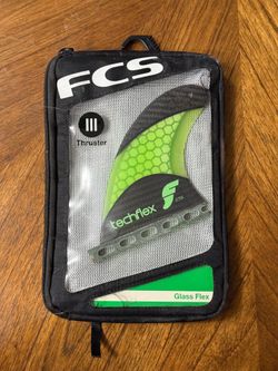 FUTURES CTG Techflex Thruster Fluro Green Surfboard fins