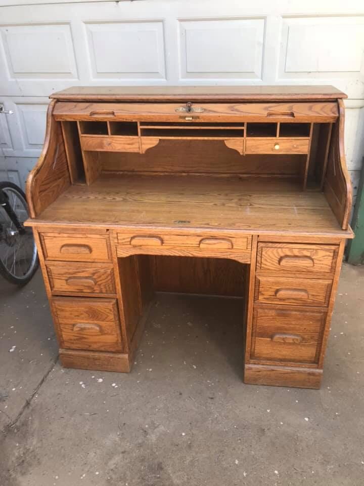 Oak crest roll top desk for Sale in Healdsburg, CA OfferUp