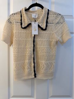 WE ARE SUNDAYS Agnes Sweater Polo Size XS NWT