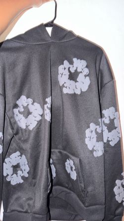 Large black demim tears jacket