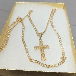 14K gold filled chain and pendant 