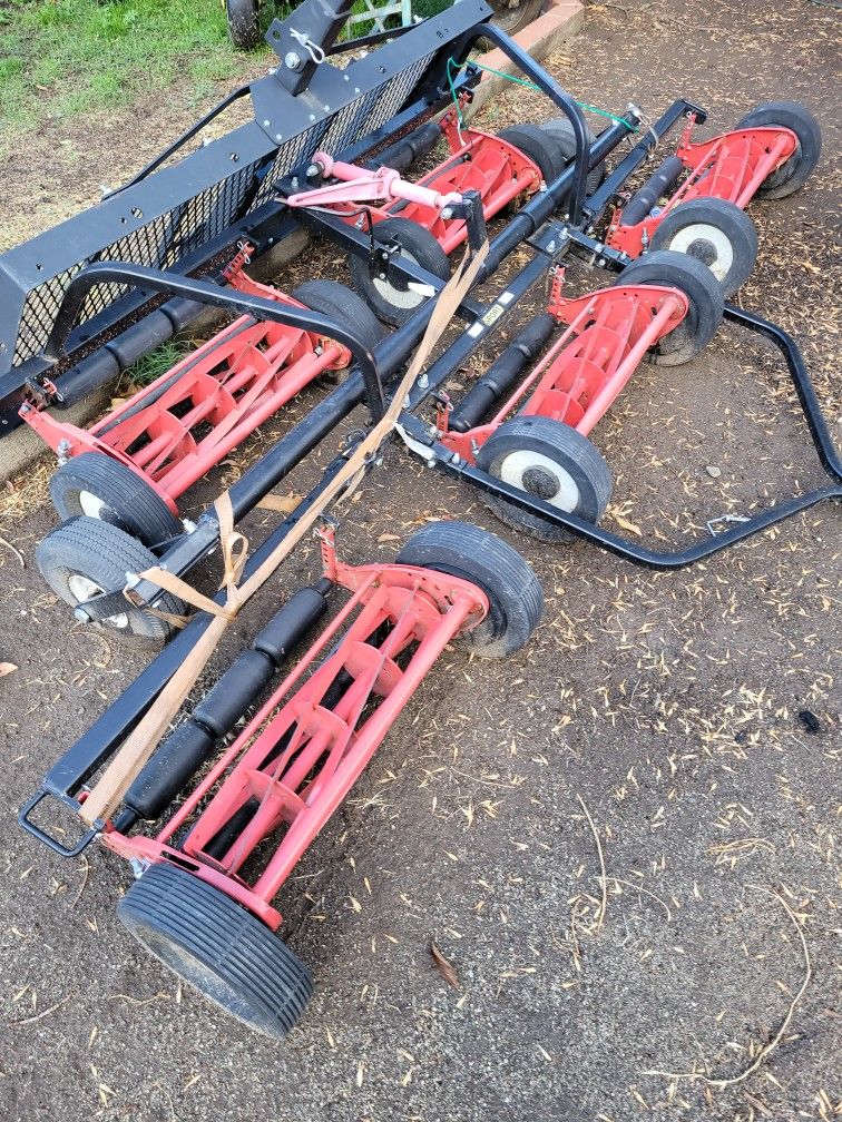 Reel Mower, Gang Reel.