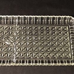 Vintage Glass Snack Trays